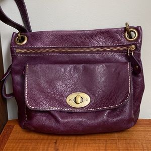 Roots genuine leather crossbody bag